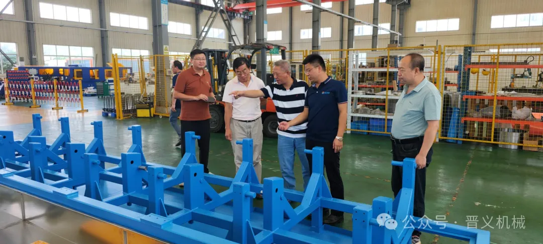 晋义机械迎接上海钢管行业协会指导工作，智能化生产线助力行业升级